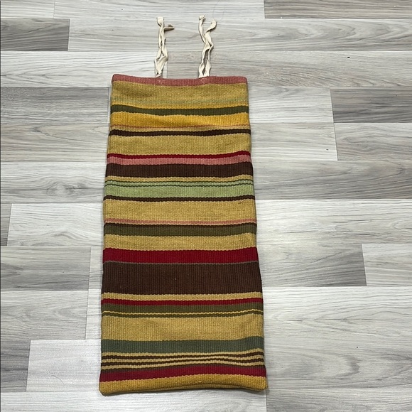 Pottery Barn Cotton Multi ColorLumbar Pillow Cover Stripe Southwestern 12” x 27” - Picture 1 of 10